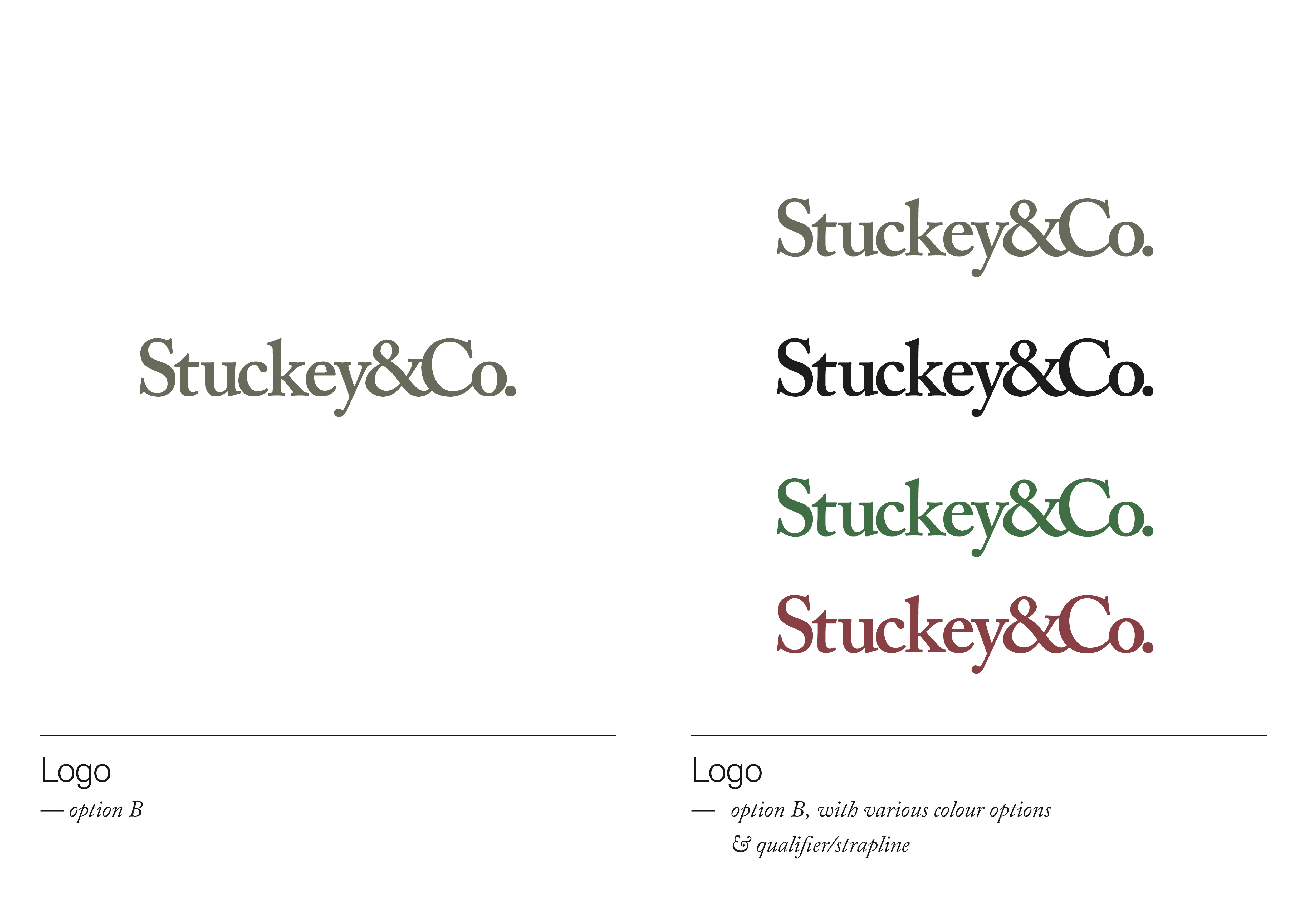 Logotype with colourways.